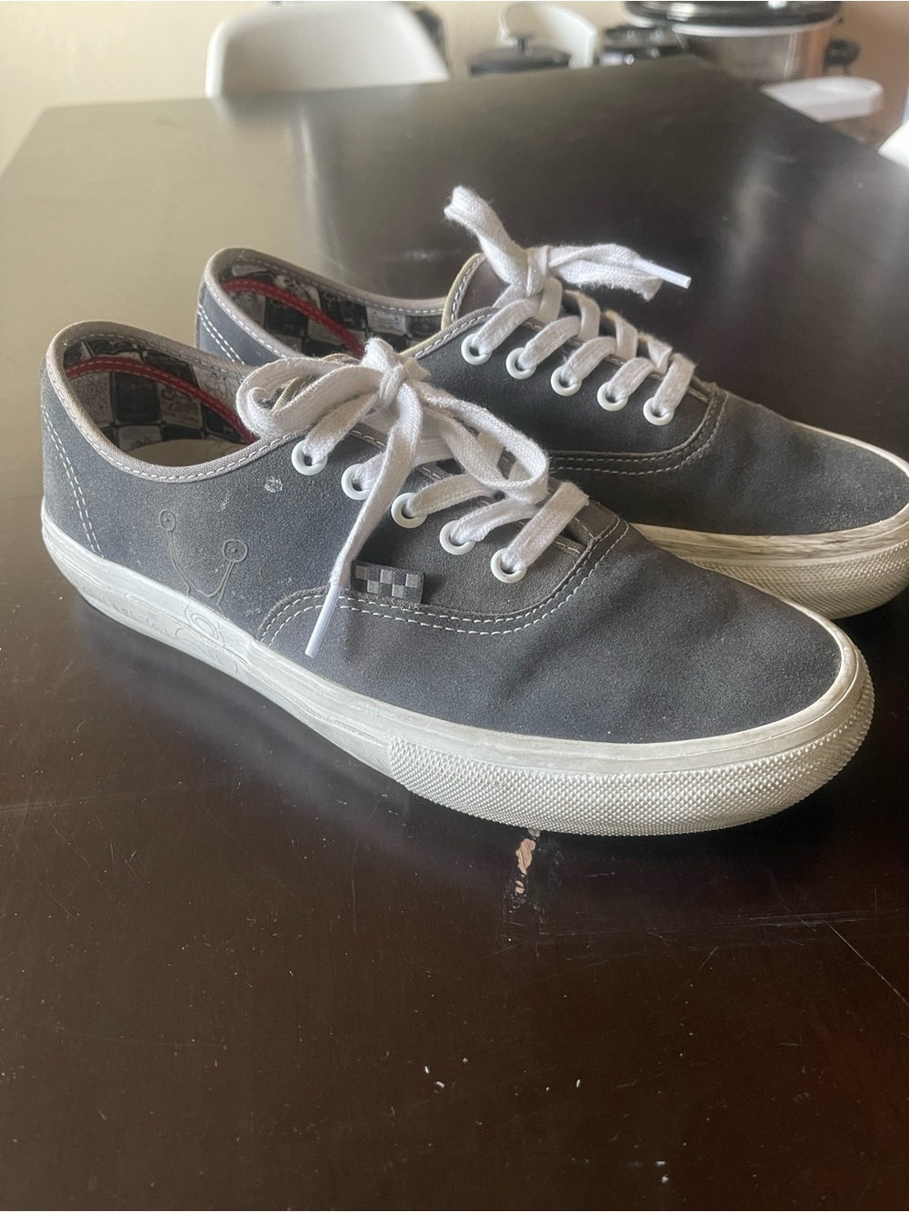 Gray Vans Great condition just dirty.